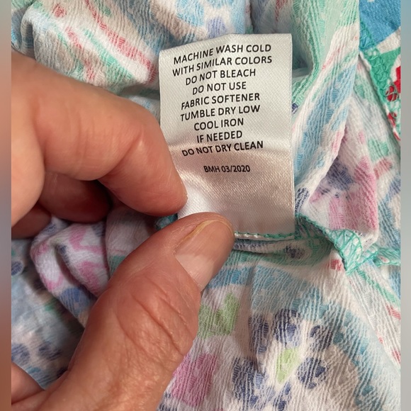 NWT IBKUL Blue & Multi-color Golf Dress - Picture 7 of 10